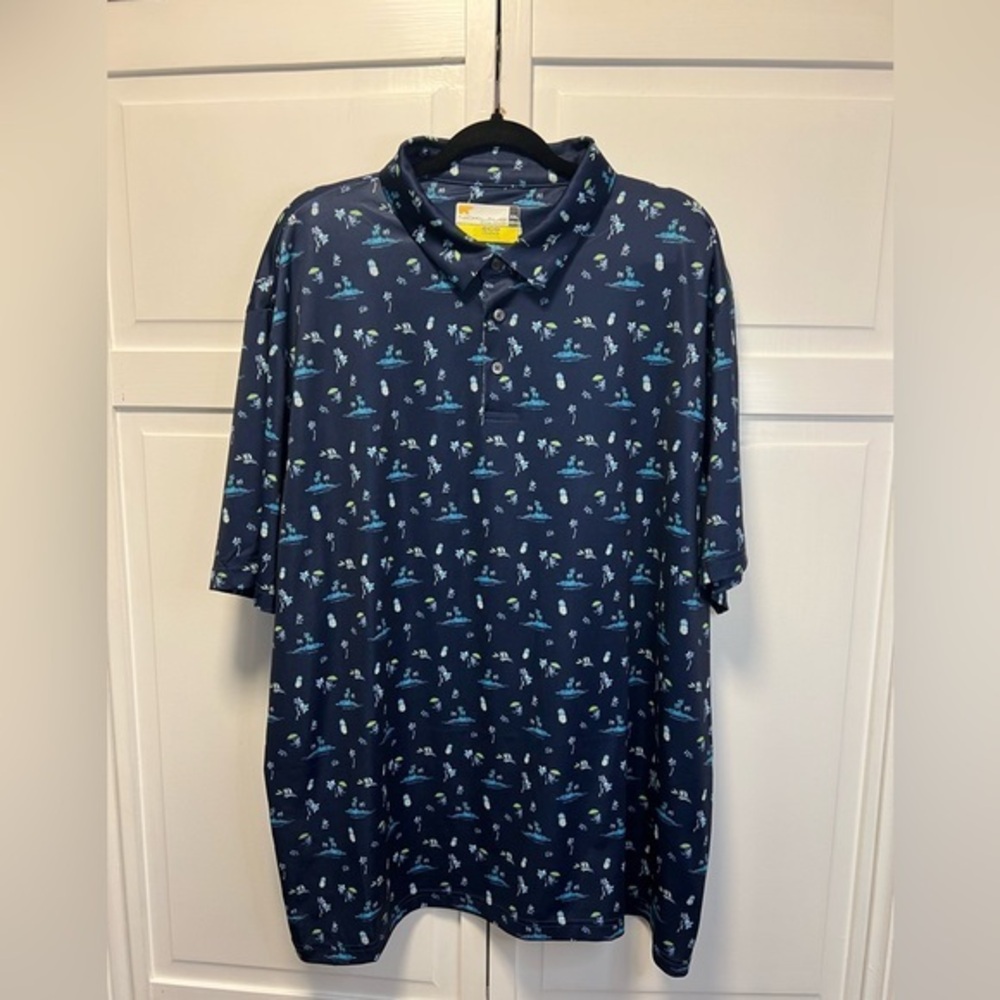 NICKLAUS Short Sleeve Golf Polo Shirt Size Men’s XXL Color Blue